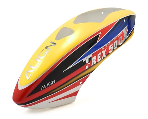 Align 500X Painted Canopy (Yellow/Red/Blue)