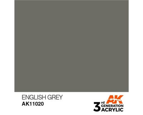 AK INTERACTIVE English Grey Acrylic Paint 17Ml