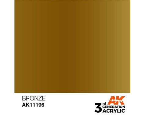 AK INTERACTIVE Bronze Metallic Acrylic Paint 17Ml
