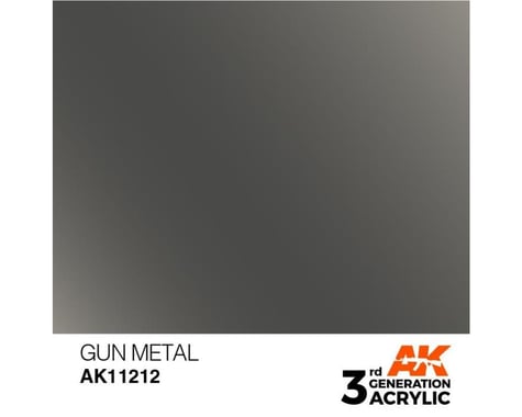 AK INTERACTIVE Gun Metal Metallic Acrylic Paint 17Ml