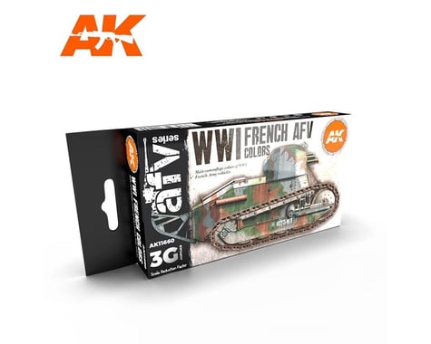 AK INTERACTIVE Wwi French Acrylic 6Pc 17Ml