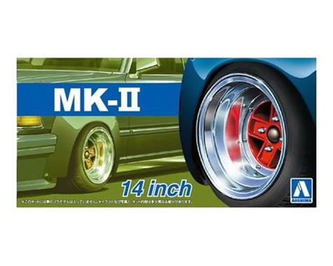 Aoshima 1/24 Mk Ii 14In Tire + Wheel Set 4