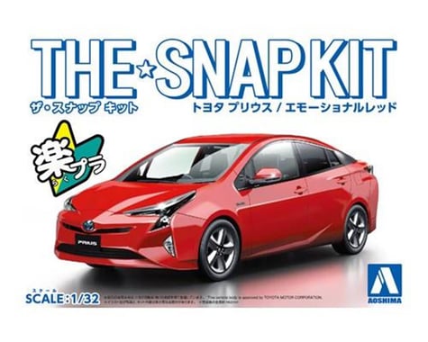 Aoshima 1/32 Toyota Prius Car Snap Red