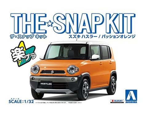 Aoshima 1/32 Suzuki Hustler Car Snap Orange