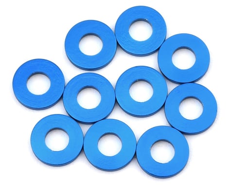 Team Associated 7.8x3.5x0.5mm Aluminum Hub Spacer Washer (Blue) (10)