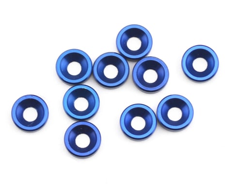 Team Associated Blue Countersunk Washer (10)
