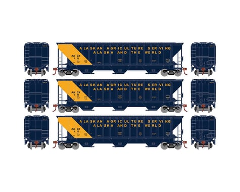 Athearn HO RTR PS 4740 Covered Hopper, AACX (3)