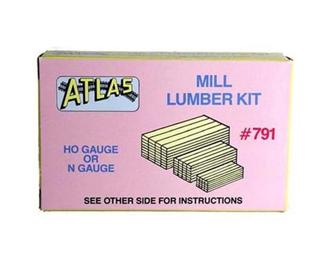 Atlas Railroad HO Stacked Mill Lumber