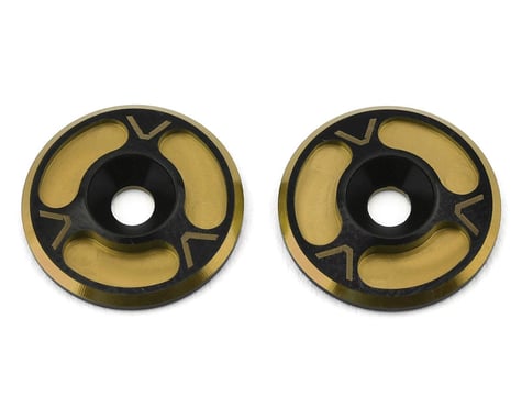 Avid RC Triad HD Wing Mount Buttons (2) (Black/Gold)