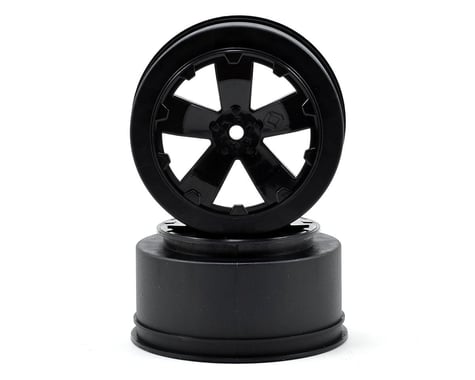 Avid RC 12mm Hex "Sabertooth" Short Course Wheels (Black) (2) (22SCT/TEN-SCTE)