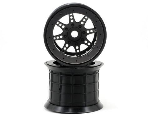 Axial 8-Spoke 3.8" Oversize Beadlock Monster Truck Wheel (2) (Black)