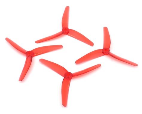 Azure Power 5.1" Vanover Polycarbonate Race Propeller Set (Red) (2CW & 2CCW)