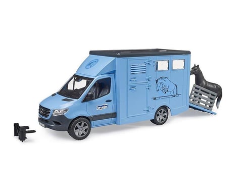 Bruder Toys Mb Sprinter Animal Transporter + 1 Horse