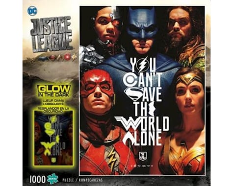 Buffalo Games Justice League You Can’t Save the World Alone Glow