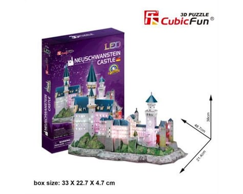 Cubic Fun Neuschwanstein Castle W/ Led 3D Puz