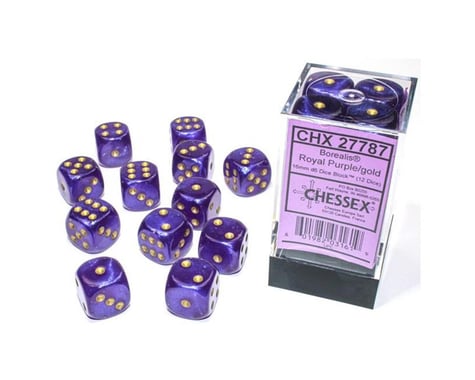Chessex /  Pacific Games D6 16MM DICE LUMINARY PURPLE