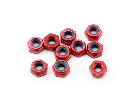 CRC 4-40 Aluminum Locknut (Red) (10)
