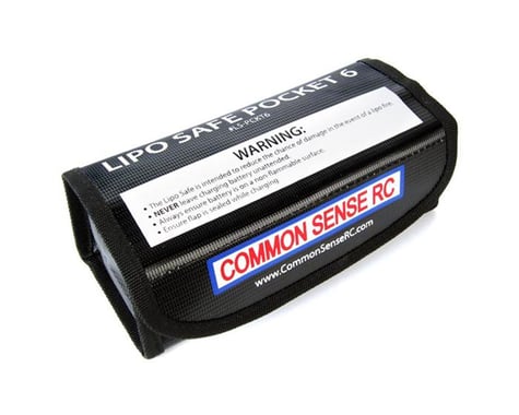 Common Sense RC Lipo Safe Pocket 6 Charging Storage Bag