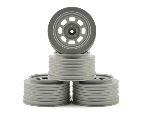 DE Racing Speedway Short Course Wheels (Silver) (4) (21.5mm Backspace)