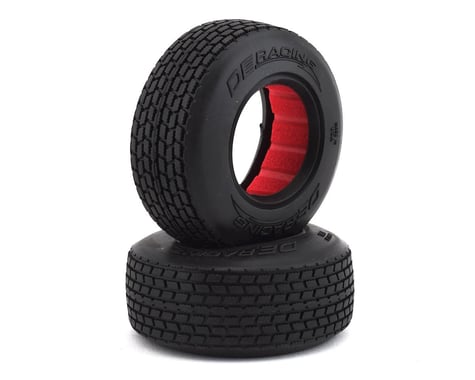 DE Racing Mini G6T Modified Street Stock Front Tires (2) (Clay)