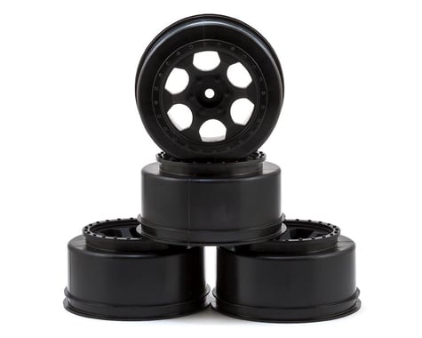 DE Racing 12mm Hex "Trinidad" Short Course Wheels (Black) (4) (Slash Front)