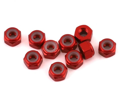 DragRace Concepts 3mm Aluminum Lock Nut (Red) (10)