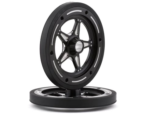 DragRace Concepts 5 Spoke Ultra Lock Front Wheels (Black) (2)