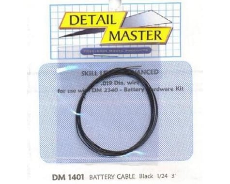 Detail Master 1/24-1/25 2ft. Battery Cable Black