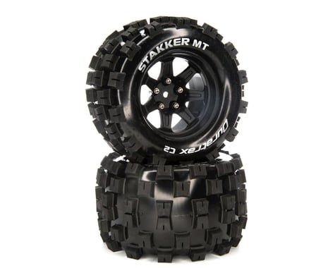 DuraTrax Stakker MT 2.8" 2WD Front/Rear Truck Tires w/14mm Hex (Black) (2)