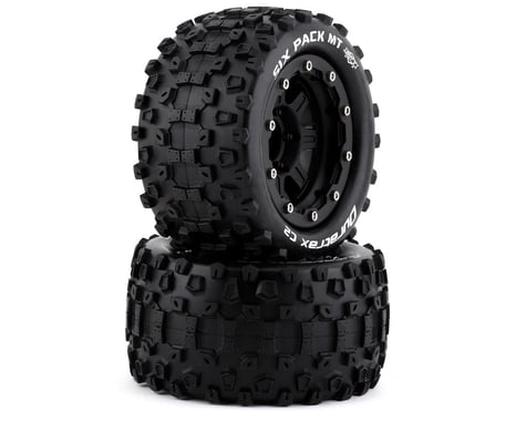 DuraTrax SixPack MT Belted 2.8" Pre-Mounted Truck Tires w/17mm Hex (Black) (2)