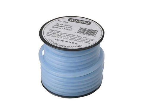 DuBro Large Silicone Fuel Tubing (Blue) (30')