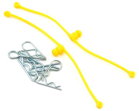 DuBro Body Klip Retainers w/Body Clips (Yellow)