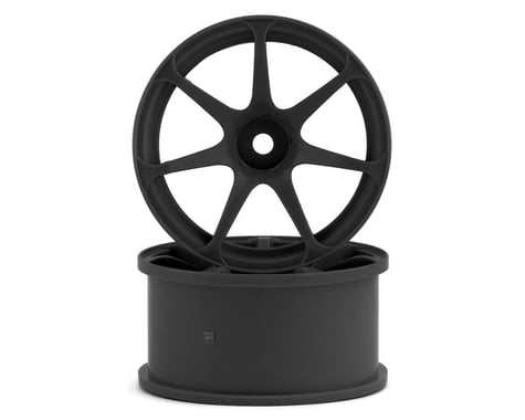 Mikuni AVS Model T7 7-Spoke Drift Wheels (Black) (2) (5mm Offset)