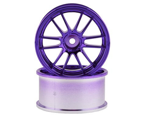 Mikuni Ultimate GL 6-Split Spoke Drift Wheels (Plated Purple) (2) (5mm Offset)