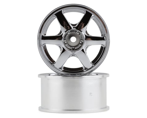 Mikuni Yokohama AVS VS6 6-Spoke Drift Wheels (Polished Silver) (2) (7mm Offset)