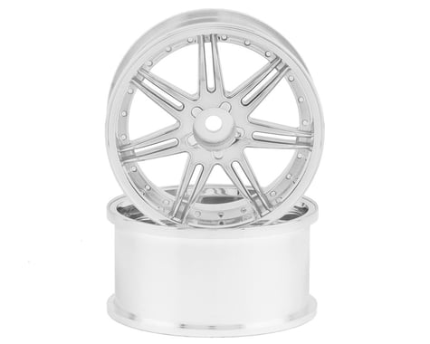 Mikuni Gnosis GS5 6-Split Spoke Drift Wheels (Matte Silver) (2) (5mm Offset)