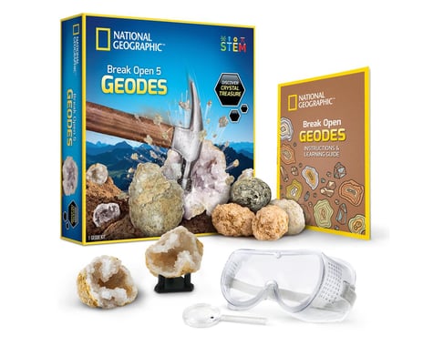 Discover With Dr. Cool National Geographic Break Open 5 Geodes