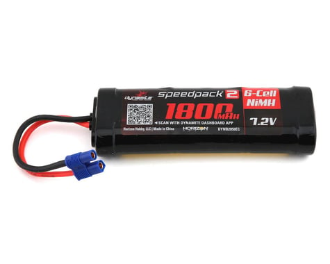 Dynamite 6-Cell Ni-MH Flat Battery Pack w/EC3 (7.2V/1800mAh)