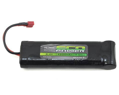 EcoPower 7-Cell NiMH Stick Pack Battery w/T-Style Connector (8.4V/4200mAh)