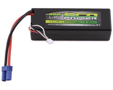 EcoPower "Basher" 3S 60C Hard Case LiPo Battery w/EC5 (11.1V/5000mAh)