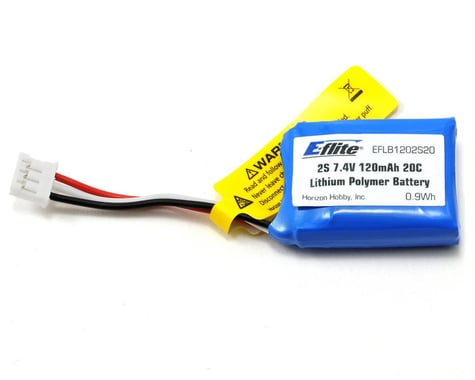 E-flite 2S LiPo Battery Pack 20C (7.4V/120mAh)