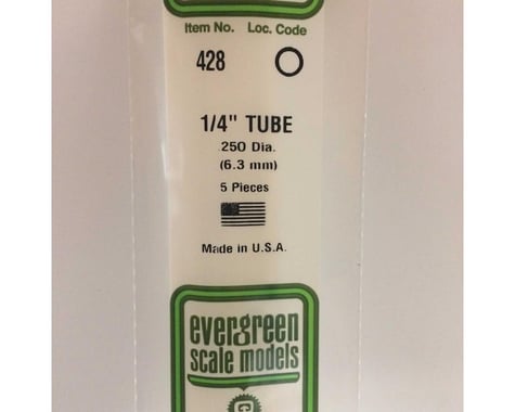 Evergreen Scale Models 24" Tubing, .250" (5)