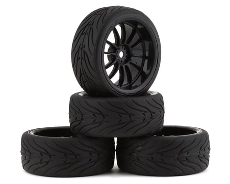 Firebrand RC Char RT3 Pre-Mounted Drift Tires (4) (Black)