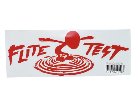 Flite Test 10.5" Die Cut Gremlin Logo Vinyl Decal (Red)