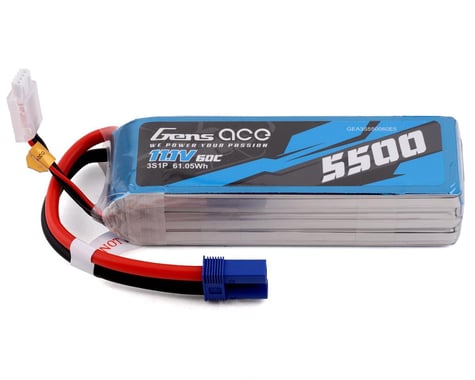 Gens Ace 3s LiPo Battery 60C (11.1V/5500mAh)