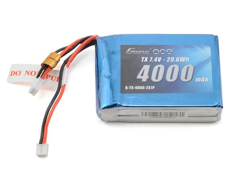 Gens Ace 2S LiPo Transmitter Battery (7.4V/4000mAh) (DX7, DX7S, DX8 & DX9)