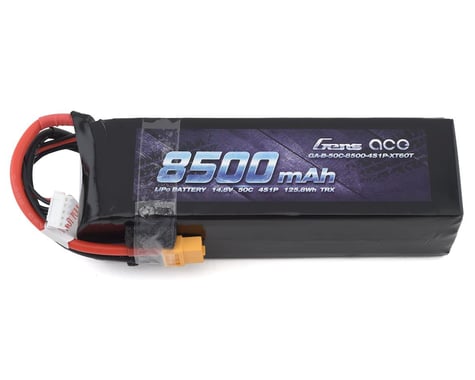 Gens Ace 4S 50C LiPo Battery Pack w/XT60 Connector (14.8V/8500mAh)
