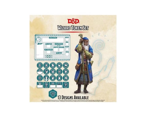 Gale Force 9 D&D Character Tokens Wizard 5/20