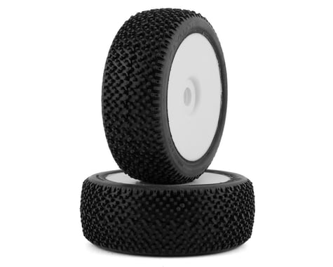 GRP Tyres Cayman Pre-Mounted 1/8 Buggy Tires (2) (White) (Medium)