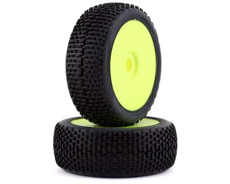 GRP Tyres Easy Pre-Mounted 1/8 Buggy Tires (2) (Yellow) (Soft)